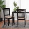 Baxton Studio Genesis Modern Beige Fabric and Dark Brown Finished Wood 2-Piece Dining Chair Set 230-2PC-13189-ZORO - alternate 2